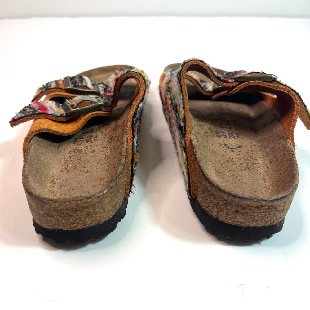 RARE Birkenstock Multicolored Yarn Arizona Sandals Size EU 37 - Picture 6 of 16